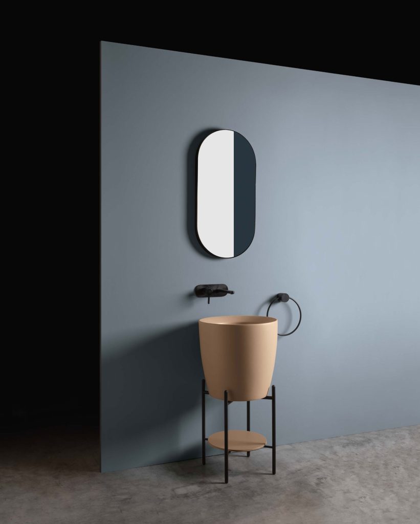 Semi freestanding basin Ø 46 cm - AXA Ceramica