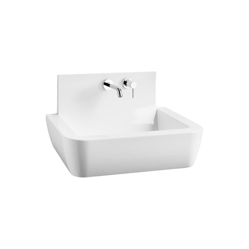 Lavabo appoggio/sospeso 2 fori 60×48 cm - AXA Ceramica